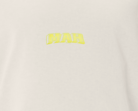 MAH Logo Printed Oversized faded t-shirt