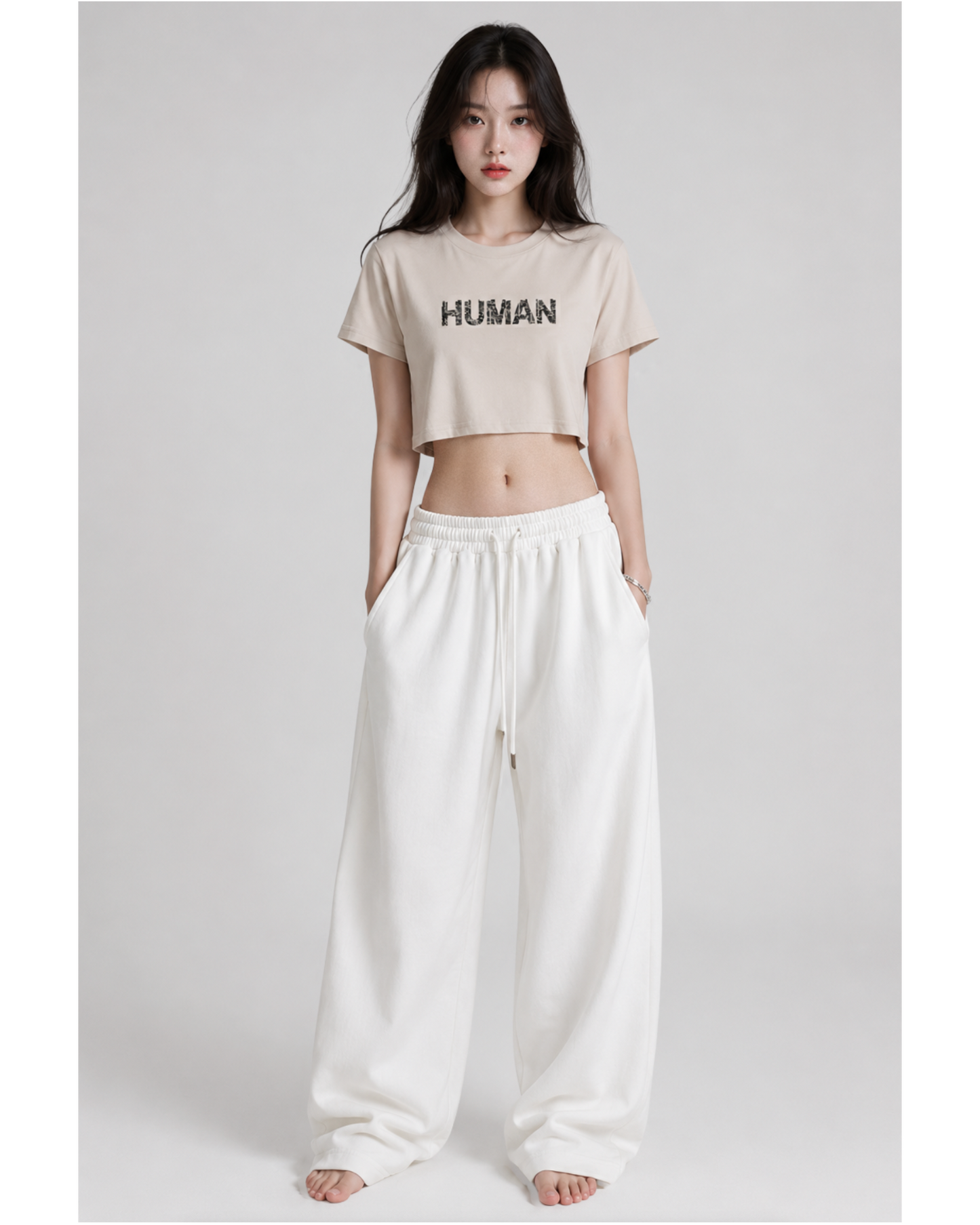 HUMAN Graphic Women’s crop top