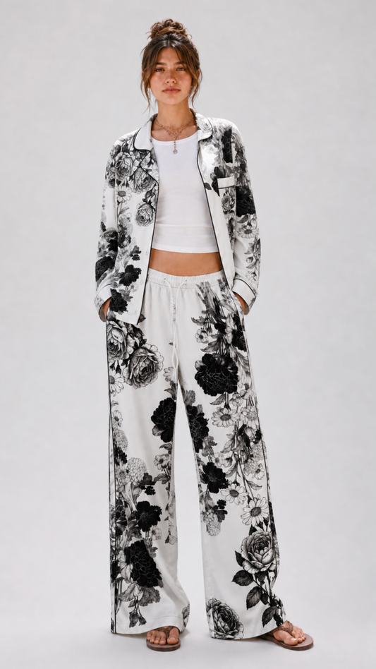 Rose and Daisy Women’s long sleeve pajama top