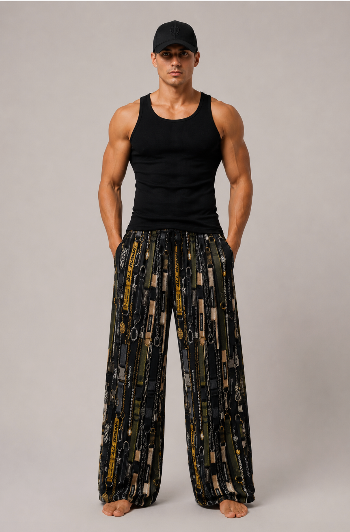 All-over print Unisex Wide-leg pants
