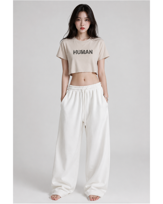 HUMAN Graphic Women’s crop top
